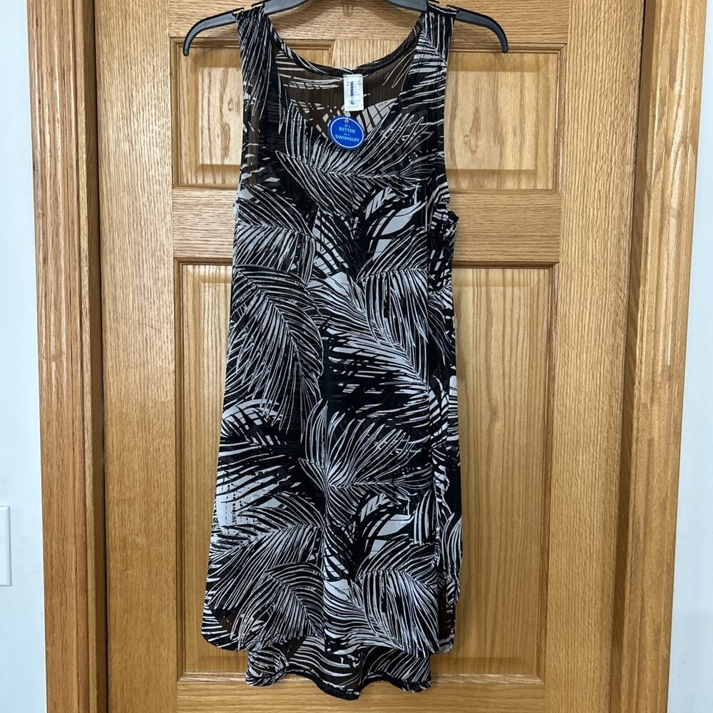 NWT Swimsuits For All Mesh High Low Cover Up Dress Swim Size 14/16 Sheer
